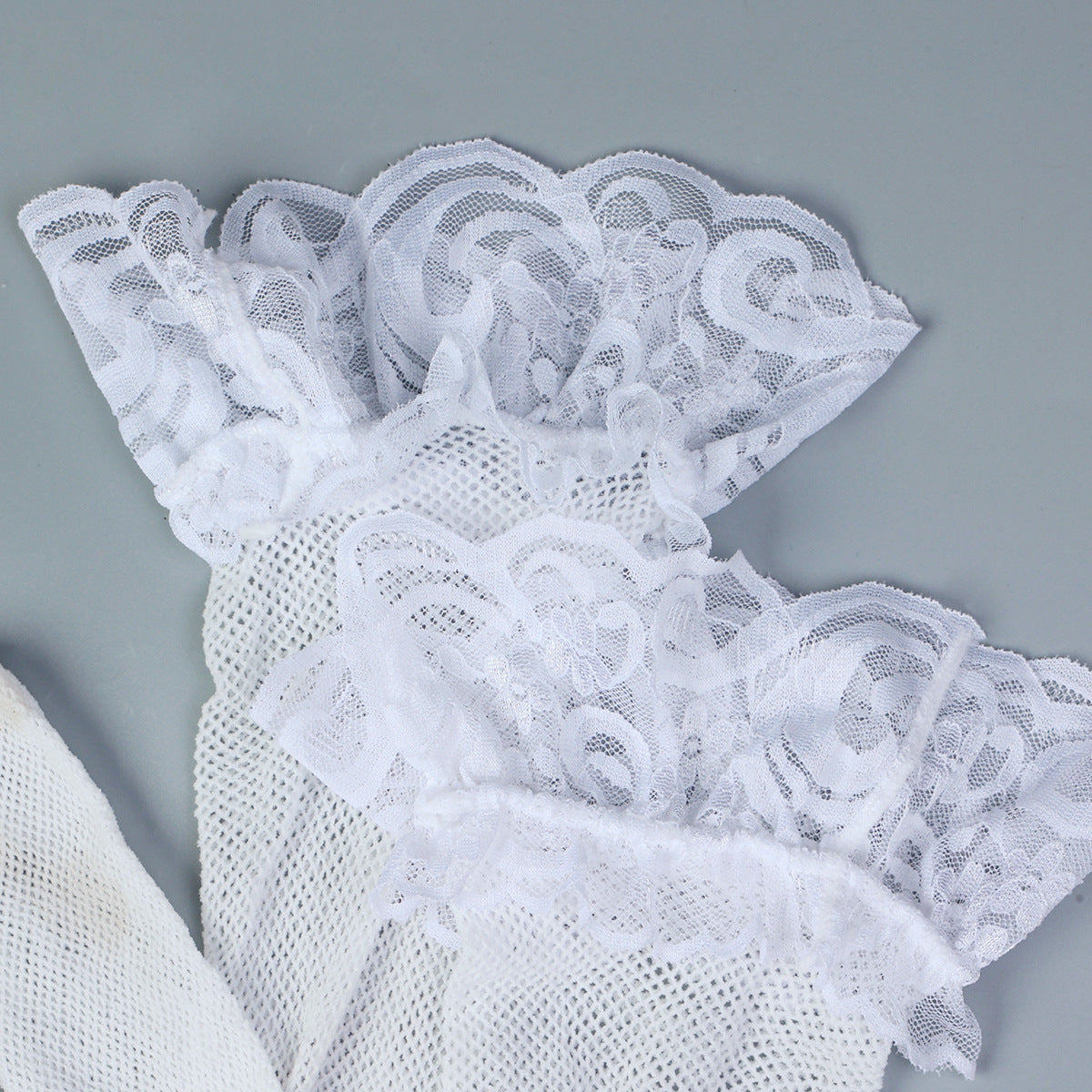 Floral Lace Teddy Bodysuit with Stockings