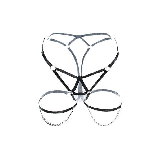 Strappy Chain Embellished Lingerie Bottom
