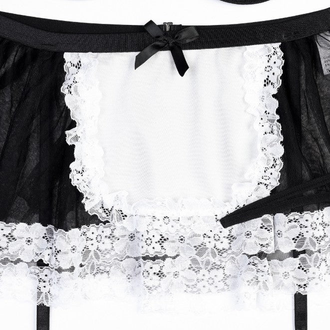 Maid costume lingerie set design details