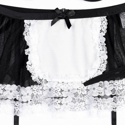 Maid costume lingerie set design details
