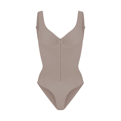 Zipper Front Backless Bodysuit | Tummy Control & Butt Lifting Shapewear