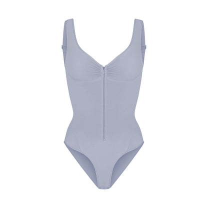 Zipper Front Backless Bodysuit | Tummy Control & Butt Lifting Shapewear