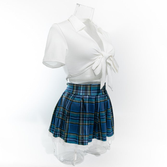 Schoolgirl cosplay costume dress in lace
