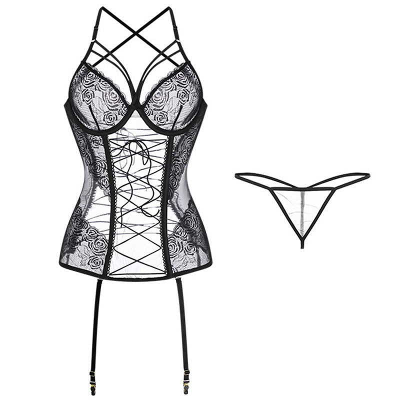 Sheer Push-Up Teddy Bodysuit