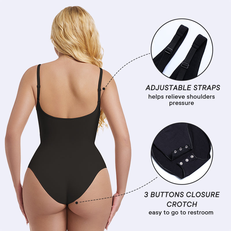 Zipper Front Backless Bodysuit | Tummy Control & Butt Lifting Shapewear