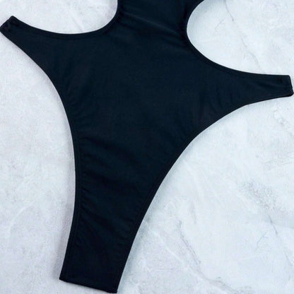 Cut-Out Monokini One-Piece Swimsuit – Sexy High Leg Backless Design