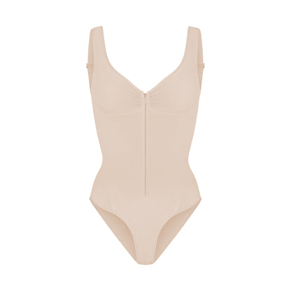 Zipper Front Backless Bodysuit | Tummy Control & Butt Lifting Shapewear