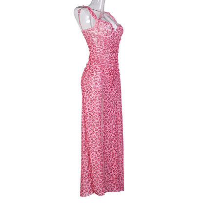 Pink lingerie nightdress styling design details