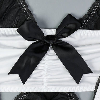 Black maid costume lingerie set