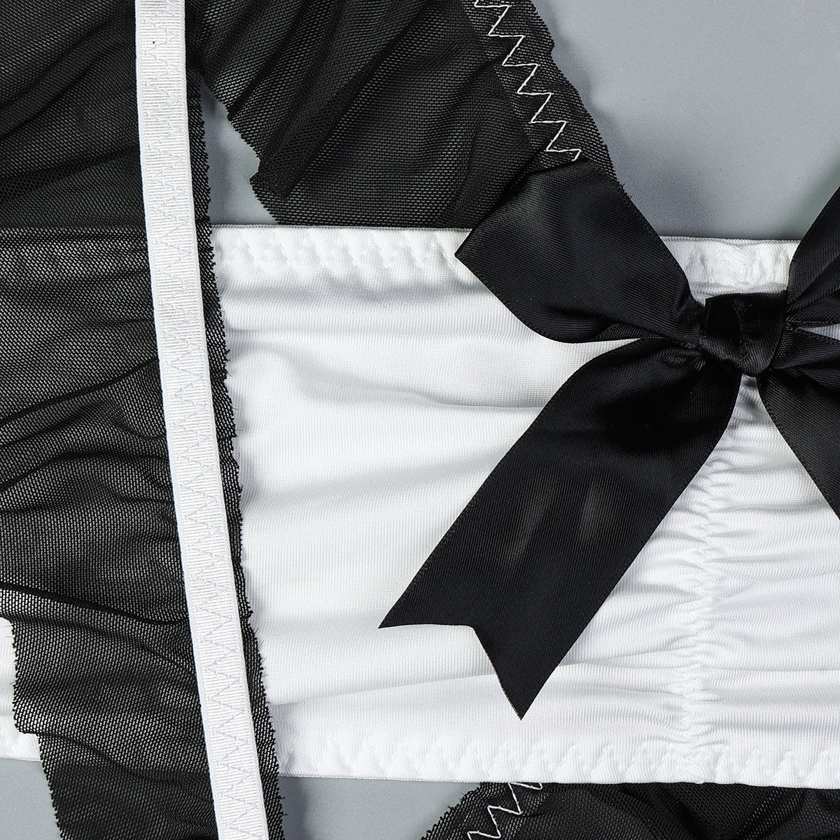 Ruffle maid lingerie for cosplay roleplay