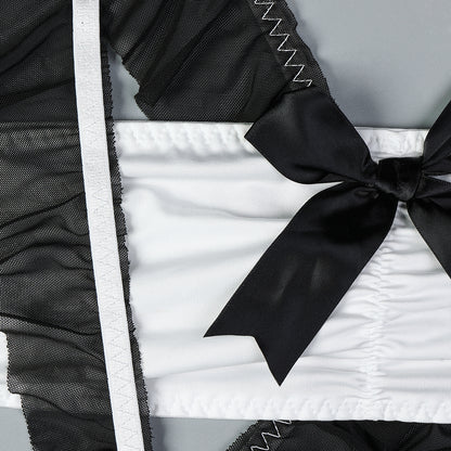 Ruffle maid lingerie for cosplay roleplay