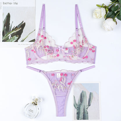 Lingerie set with lace details