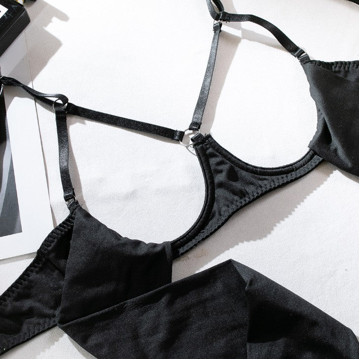 Bow bra and panty set
