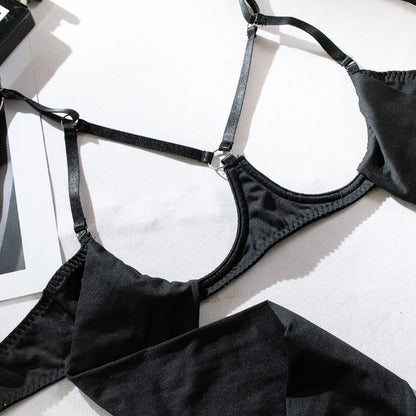 Bow bra and panty set