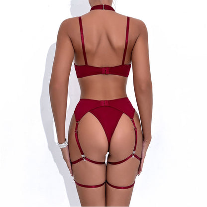 Bow accents on bra and panty set
