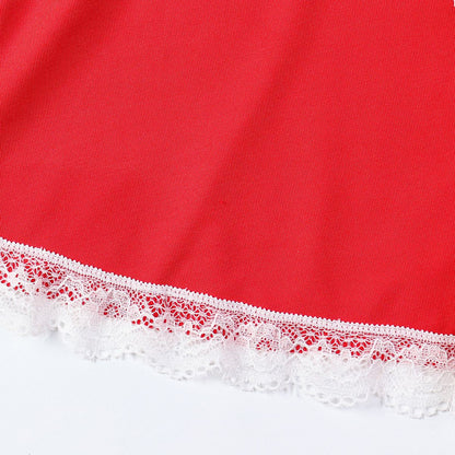 Red maid costume lingerie set