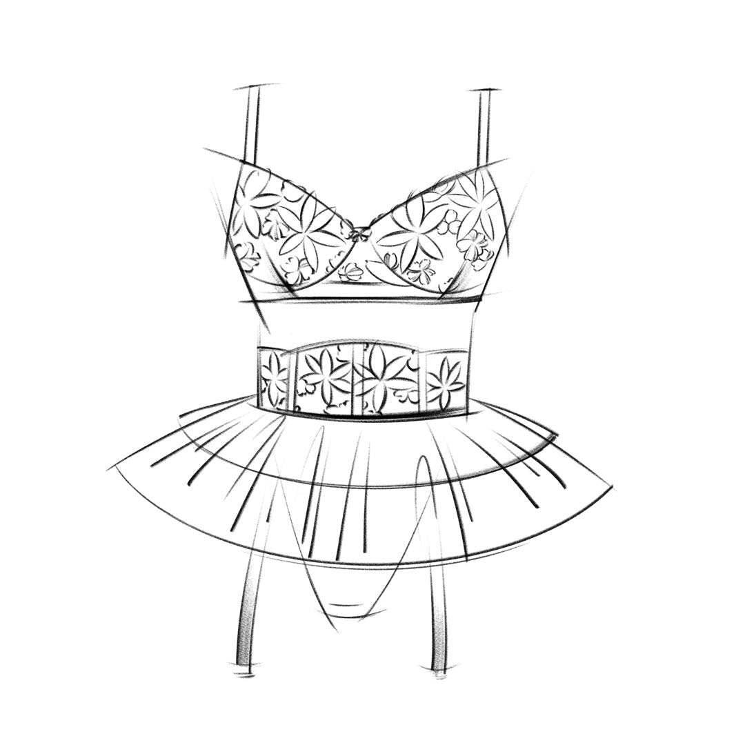 The white floral embroidered lace represents purity and sophistication, while the light blue set offers calm elegance and subtle sensuality. Each design embodies a different yet complementary facet of femininity, making it easy for every woman to find a set that resonates with her.