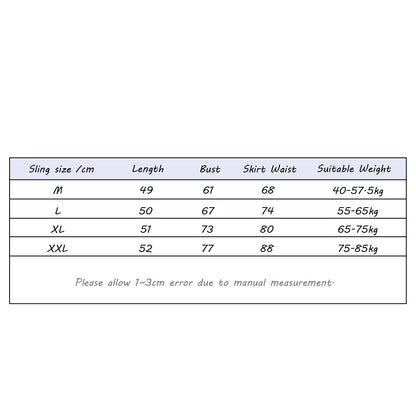 Babydoll lingerie size chart