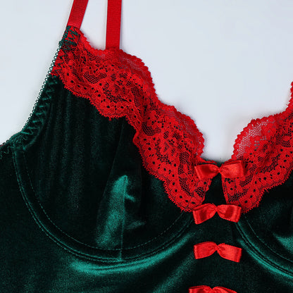 Lingerie set with bow details