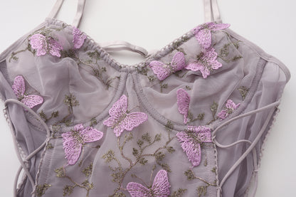 Plus size sheer mesh babydoll lingerie