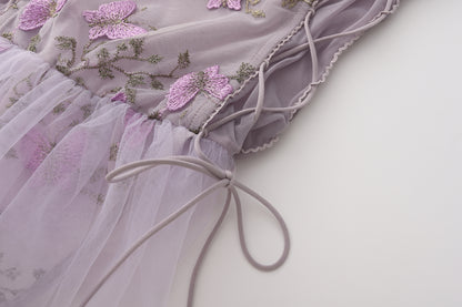 Plus size babydoll lingerie with embroidered details