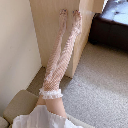 Lace Thigh-high Fishnet stockings
