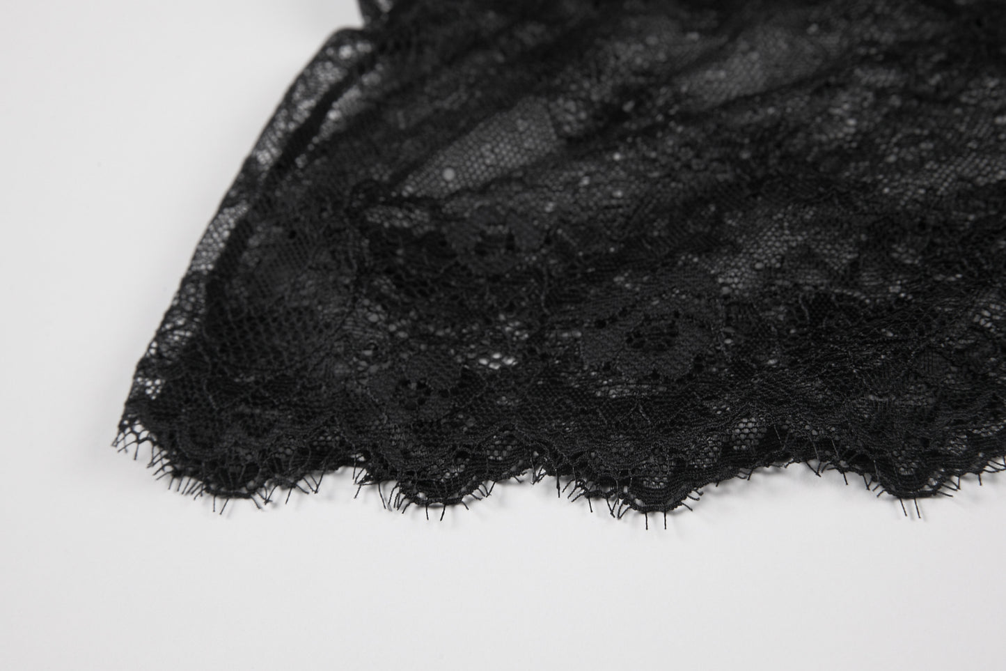 Elegant Black Lace Button-Up Bralette with Choker - French Style Camisole