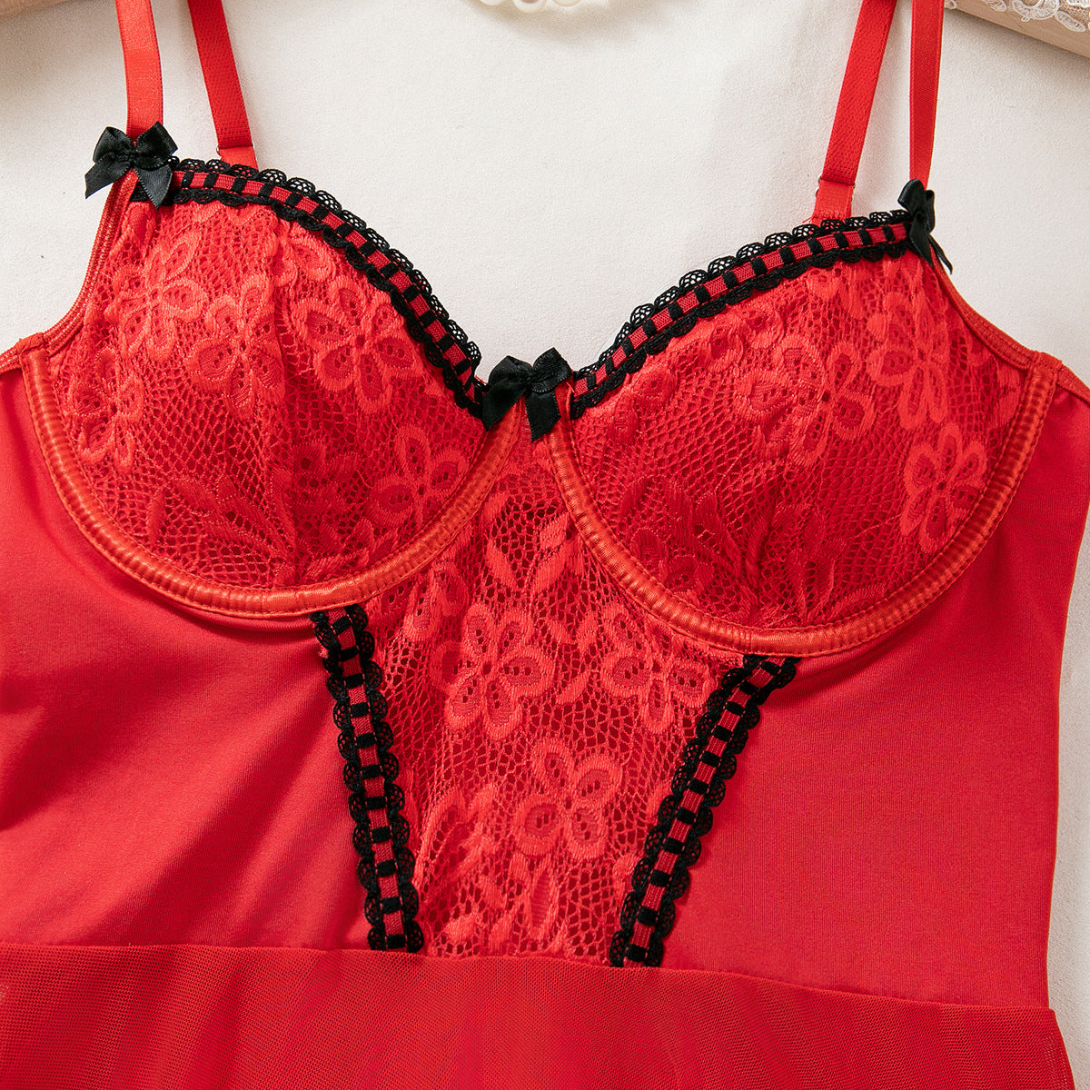 Underwire babydoll lingerie set design