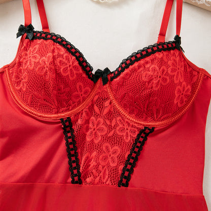 Underwire babydoll lingerie set design