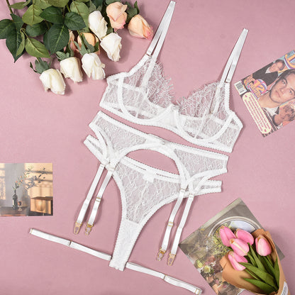 Pink Lingerie Soft Lace Lingerie Set Luxury and hot lingerie