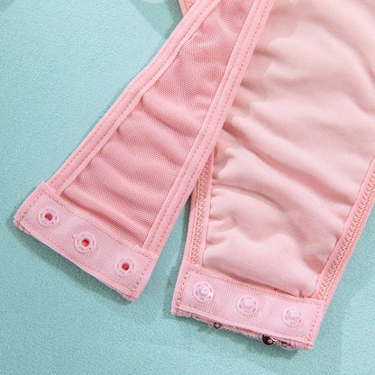 Pink Sequin Lace-Up Bodysuit with Garter Straps – Sexy Push Up Corset Lingerie