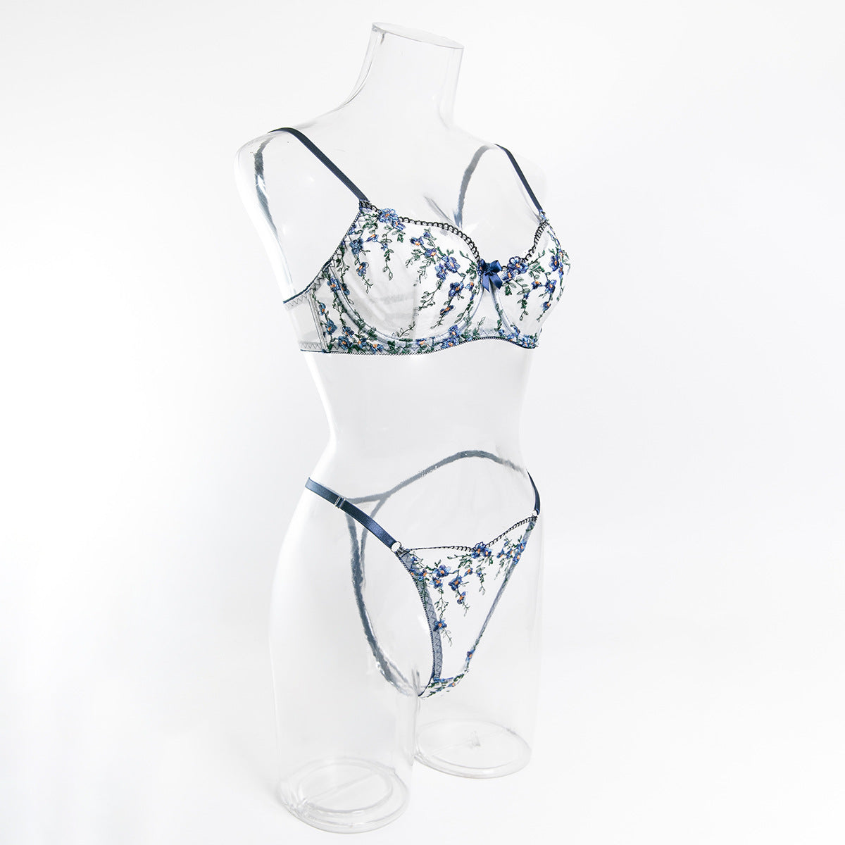 Lingerie set styled with underwire