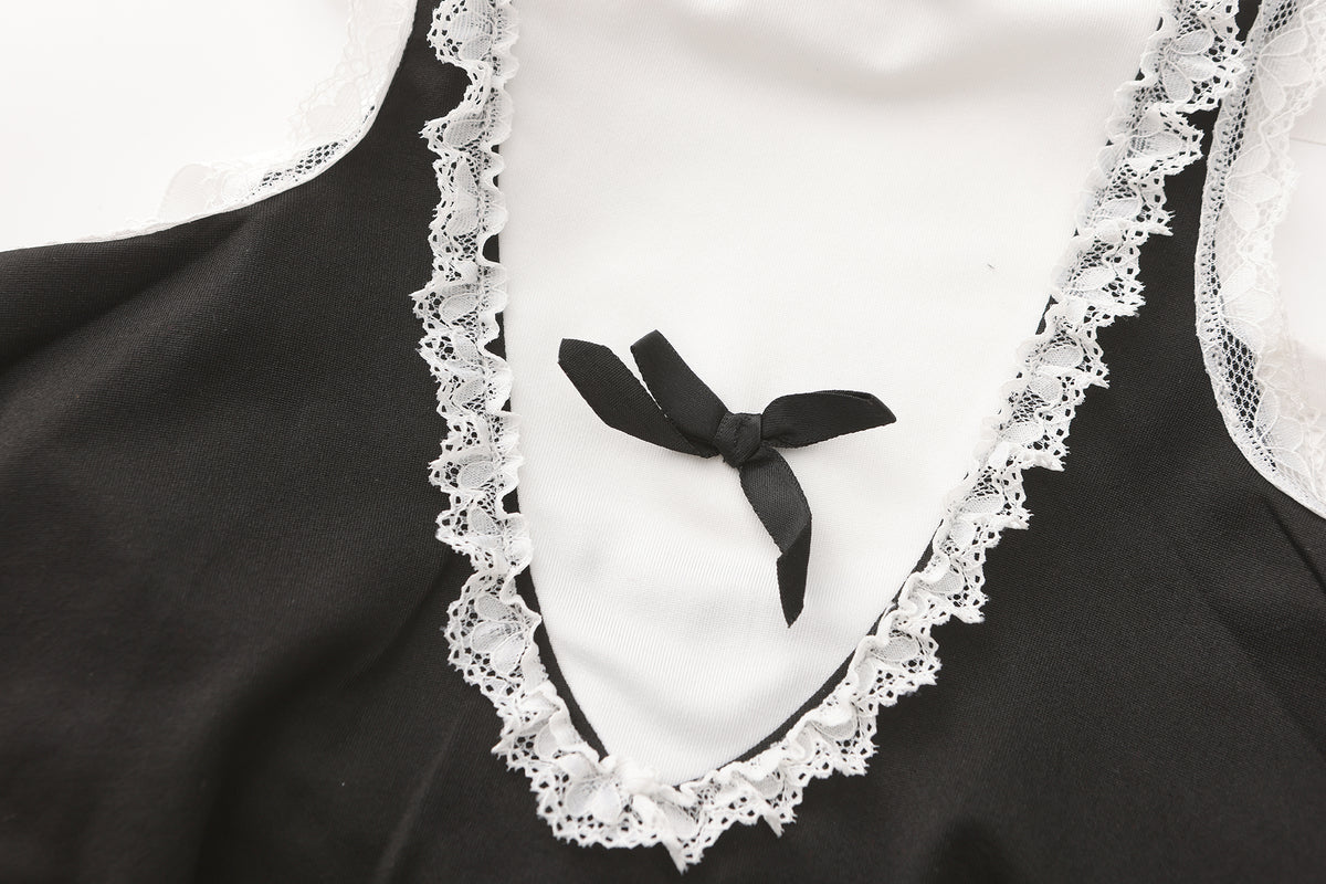 Maid cosplay dress design details