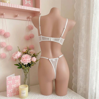 Lingerie set styled with underwire