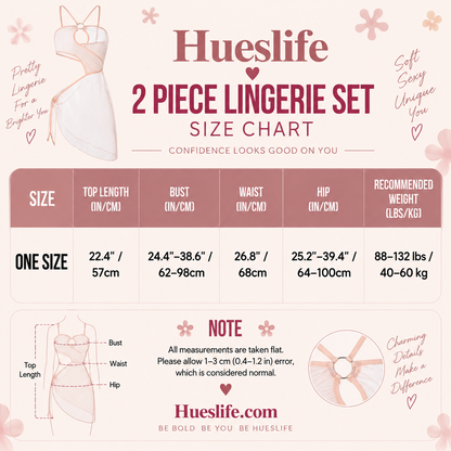 Lingerie dress size chart