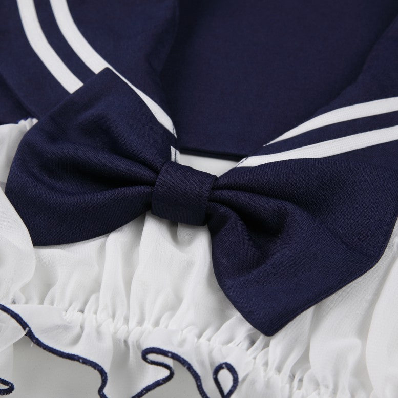 Bow lingerie set for cosplay styling