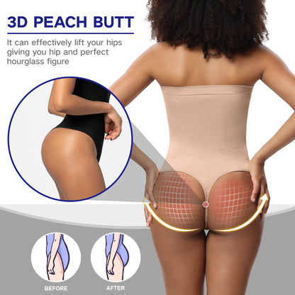 Seamless Strapless Shaping Bodysuit – Butt-Lifting Thong Back
