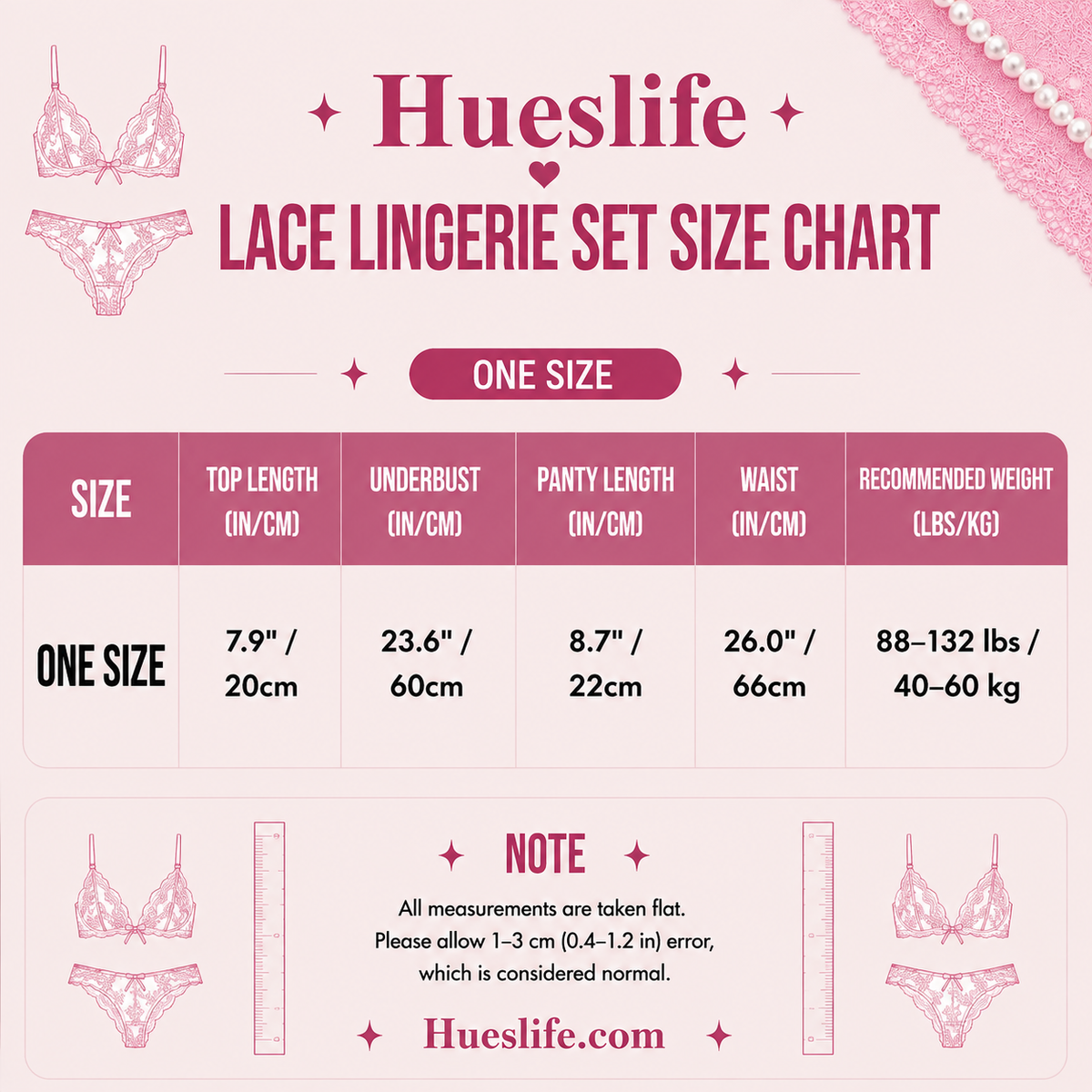 Pearl detailed bra and panty set