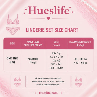 Ruffle design on three-piece lingerie set