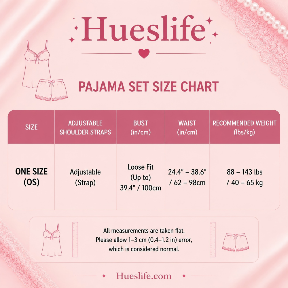 Floral Lace Satin Pajama Set – 2 Piece Camisole Sleepwear Set